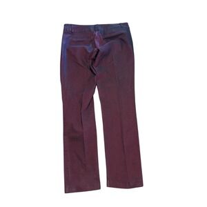Catch My I Juniors 13‎ Stretch Metallic Straight Leg Pants Burgundy Y2K NWOT